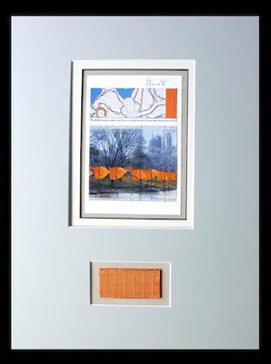 Christo - Project " The Gates " Central Park- NYC 2005- inc. stofmonster - handgesigneerd kaufen? Bieten Sie von 1!