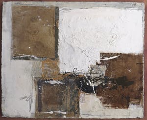 Ron van der Werf - Gemengde techniek op stevig papier op hout, Zonder titel - Ingelijst (Groot) kopen? Bied vanaf 1!