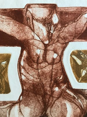 Carlos Mendez - Box met 3 mooie gesigneerde kleurenetsen - 1994 - kleine oplage 16/45 kopen? Bied vanaf 125!