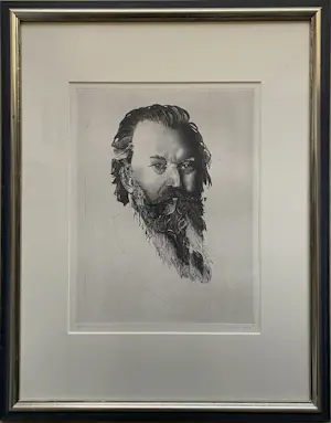 Jan Prins - Portret van Johannes Brahms kaufen? Bieten Sie von 95!