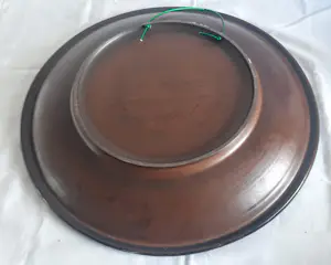 West Germany Ceramano - Wandteller Keramik mit Pfauenmotiv Mid-Century 1960er Jahre Größe 44 cm kopen? Bied vanaf 140!