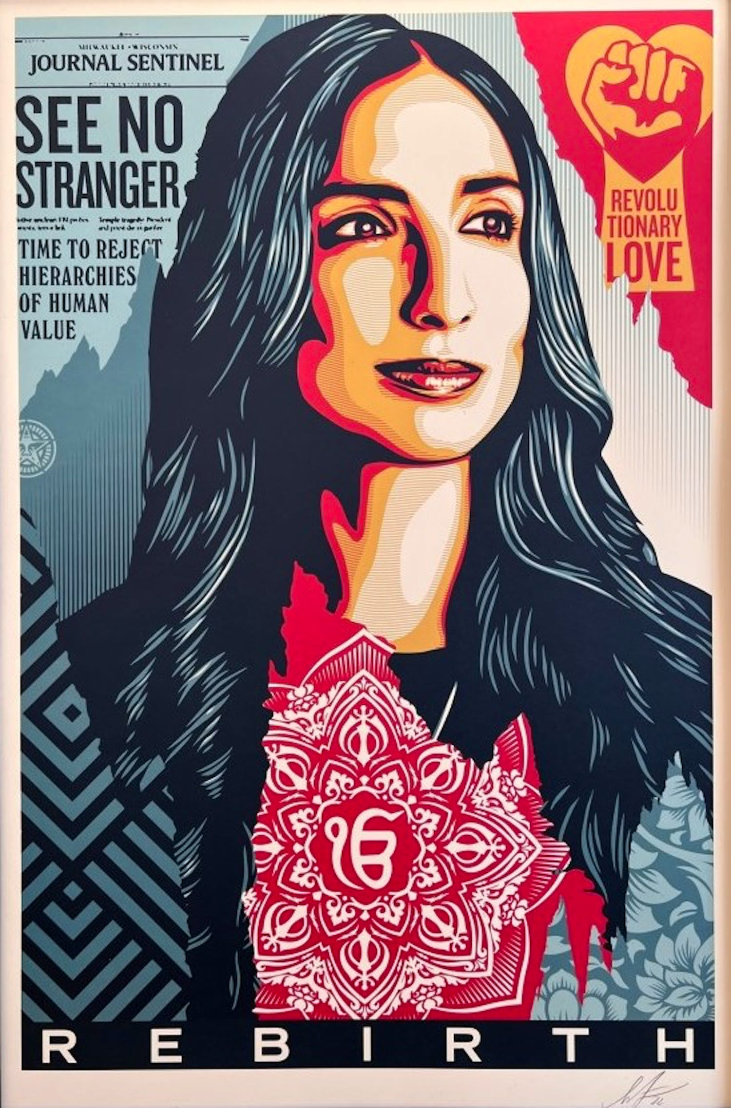 Buy Shepard Fairey - Rebirth - gesigneerd? Bid from 1!