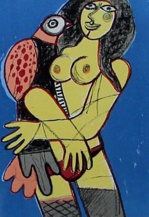 Corneille - 4 ingelijste litho's - 1983 kopen? Bied vanaf 450!