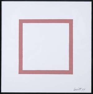 Sol LeWitt - Zeefdruk uit de serie 'Five Geometric Figures in Five Colors' - Ingelijst kopen? Bied vanaf 1!