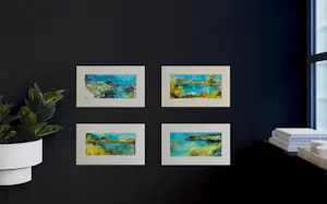 Eugène Eechaut - 4 großartige farbenfrohe abstrakte Kompositionen – Ausstellung in der Pfeiffer Gallery kopen? Bied vanaf 60!