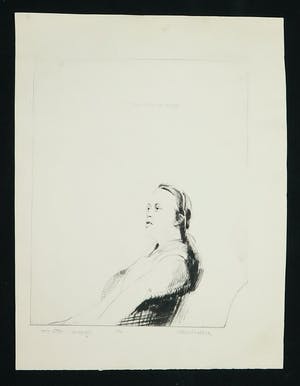 Robbert de Bakker - Ets, meisje in stoel kopen? Bied vanaf 1!