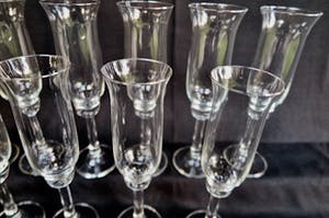 Willem Heesen - 10 design Champagneglazen - 70-er jaren - gratis verzending in NL kopen? Bied vanaf 50!