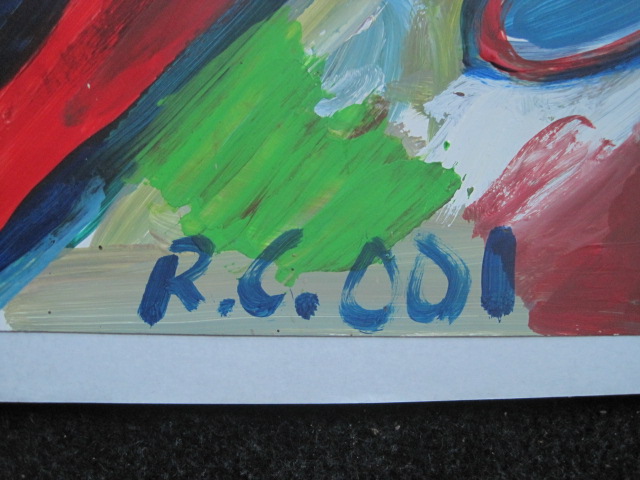 Ruud Cornelisse - Krachtige post CoBrA Gouache "Vogels met hoofden" 2001 gesigneerd kopen? Bied vanaf 1!