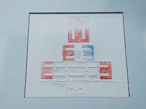 Theo Beerendonk - unieke jaren 60 reliëfdruk - abstract-geometrische compositie - gesigneerd kopen? Bied vanaf 68!