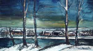 Jacques Mels - Aquarel: landschap verkocht voor € 55!