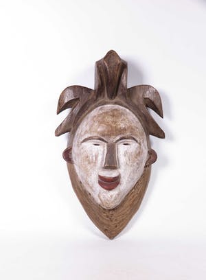 Tsogho - Houten masker met gestyleerde vogels kopen? Bied vanaf 1!