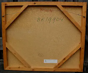 Drewes de Wit - Ingelijste olieverf op paneel: compositie - 1975 kopen? Bied vanaf 250!