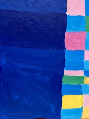 Niet of onleesbaar gesigneerd - Kleurrijk abstract kopen? Bied vanaf 1!