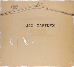Jan Martens - Assemblage op paneel, Zonder titel - Ingelijst (+ boek!) kopen? Bied vanaf 1!