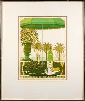 Laetitia de Haas - Kleurenets, Santa Margherita - Ingelijst verkocht voor € 20!