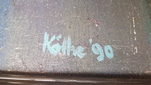 Kathe Ruyssenaars - Moderne compesitie - acryl op doek, gesigneerd en '90 kopen? Bied vanaf 1!