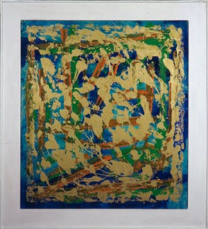 Pieter Haan - Acryl op board, Zonder titel - Ingelijst kopen? Bied vanaf 1!