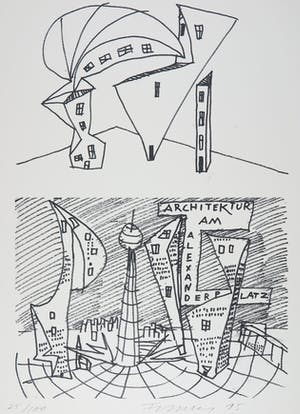 Rainer Fetting - Alexanderplatz, 1995 kopen? Bied vanaf 50!