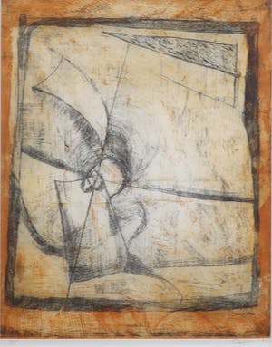 Rien Bakker - Kleurenets, Zonder titel - Ingelijst kopen? Bied vanaf 1!