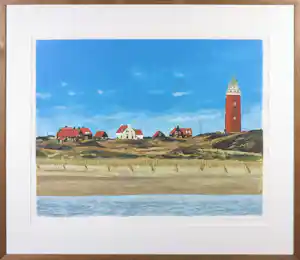Valentin Bakardjiev - Zeefdruk, Texel- Ingelijst vendu pour 55€ !