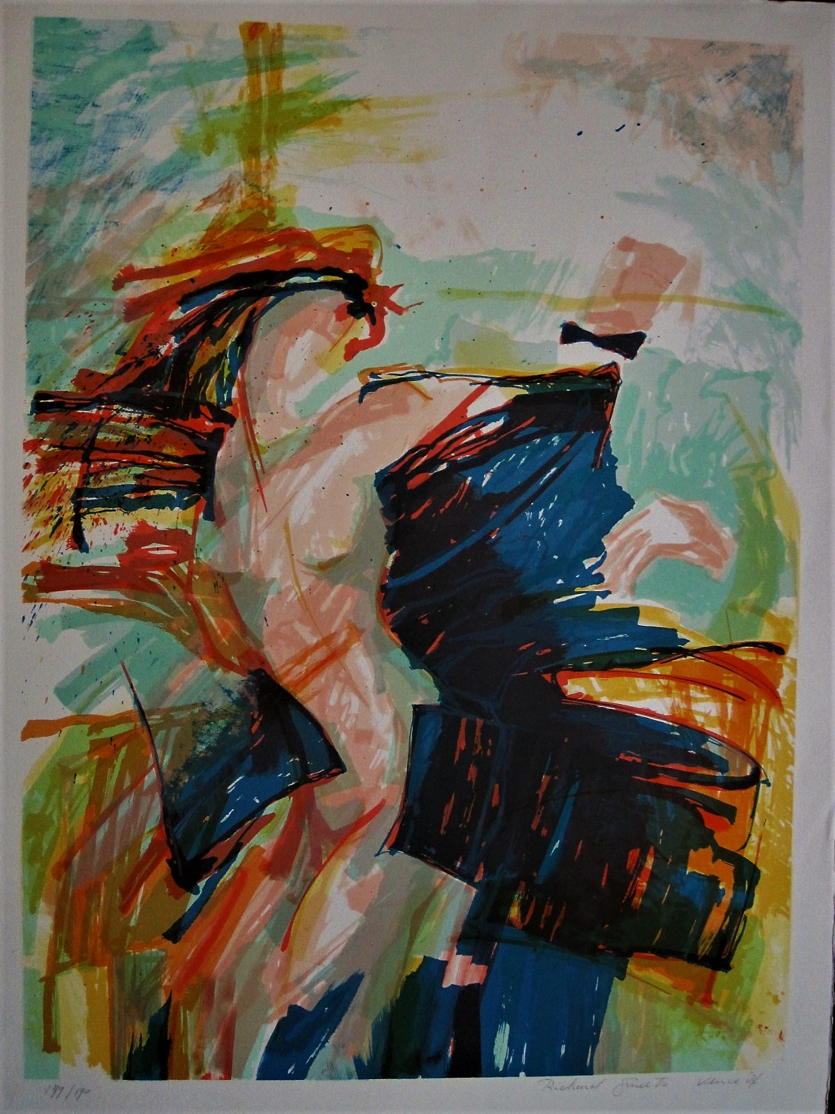 Richard Smeets - Groot 1987 abstract figuratief Litho "Venice" (179 van 190) gesigneerd kopen? Bied vanaf 1!