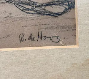Bernard de Hoog - Vrouw met baby en portret kopen? Bied vanaf 200!