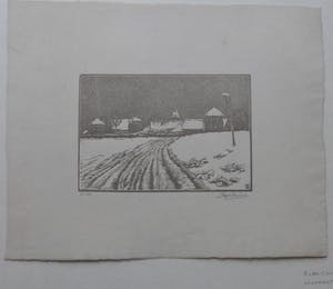 Leendert K.C. Prins - Blaricum in winter kopen? Bied vanaf 50!