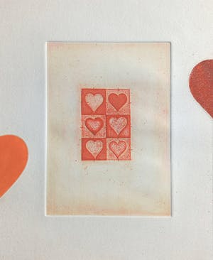 Eduard Flor - Hartjes, aquatint ets kopen? Bied vanaf 30!