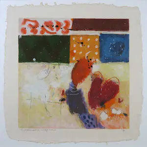 Alexander Vogels - Zeefdruk, Zonder titel 4 - Ingelijst kopen? Bied vanaf 35!