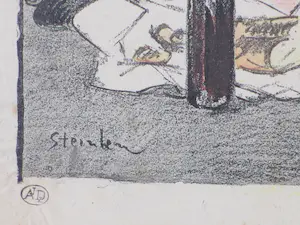 Theophile Alexandre Steinlen - Een hapje voor de kat - Litho kopen? Bied vanaf 50!