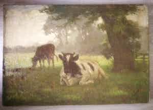 Evert Rabbers - Koeien in de wei. verkocht voor € 139!