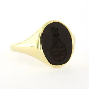 Gele pinkring met wapenschild - rm 18.75 kopen? Bied vanaf 500!