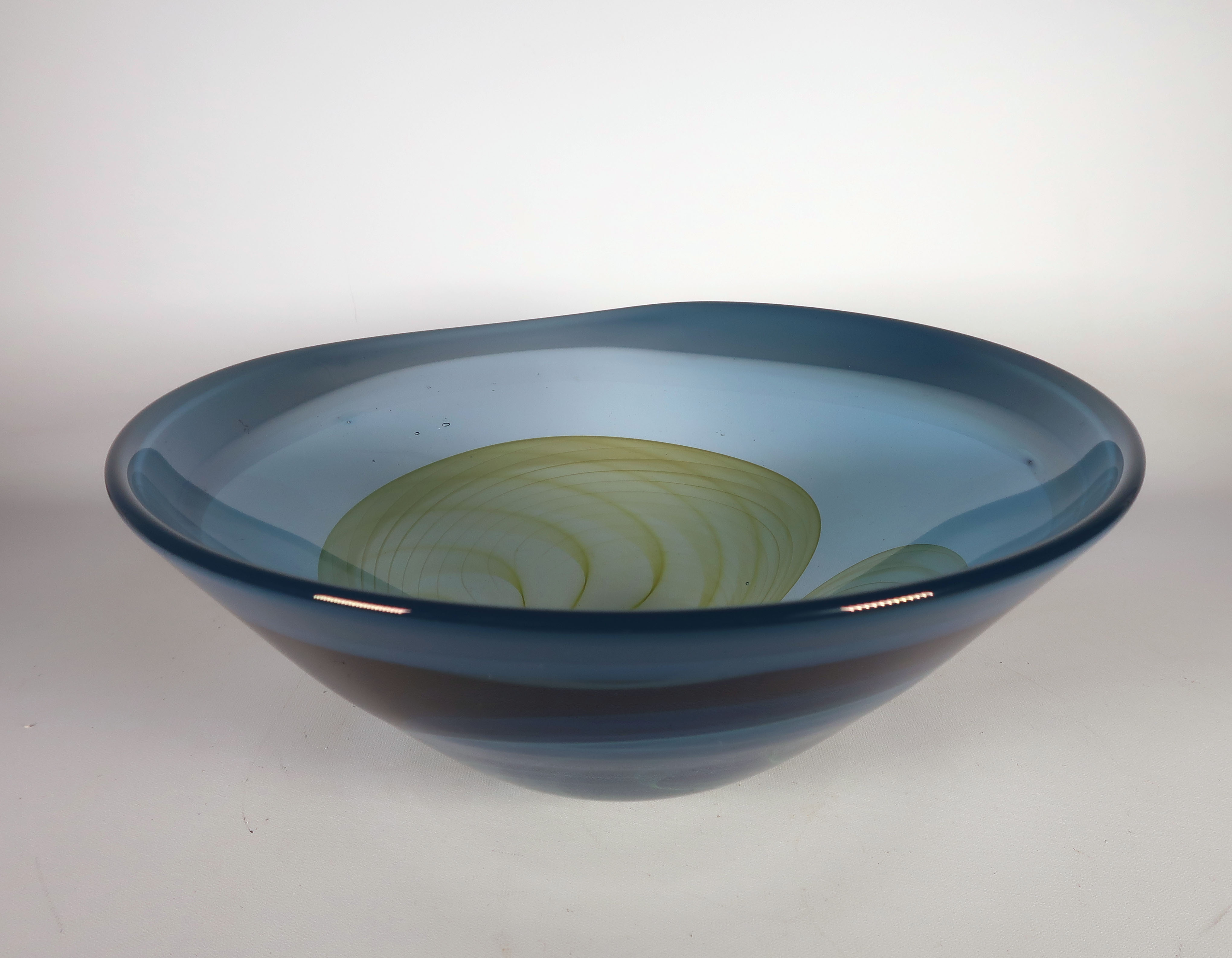 Willem Heesen - Glas, unica blauwe en groene schaal kopen? Bied vanaf 250!