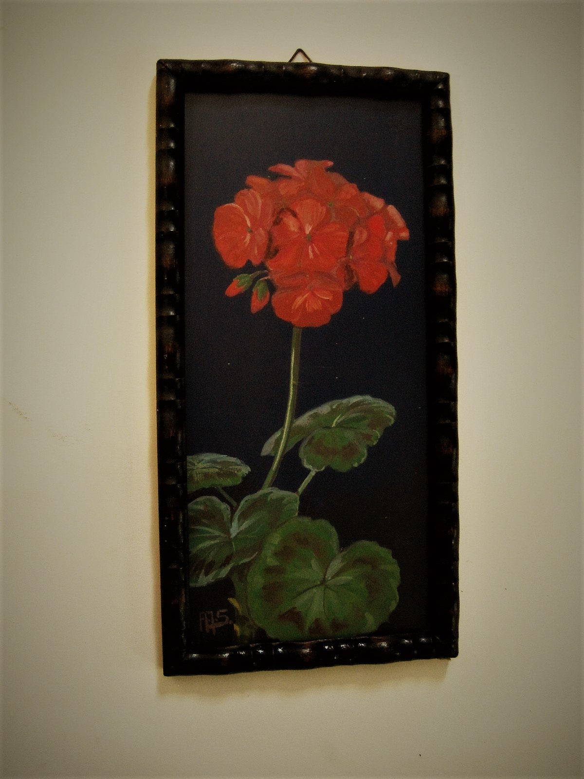 Alberta Johanna Meijer-Smetz - Ingetogen ca. 1930 Gouache "Amaryllis" van bekende bloemenschilderes kopen? Bied vanaf 1!