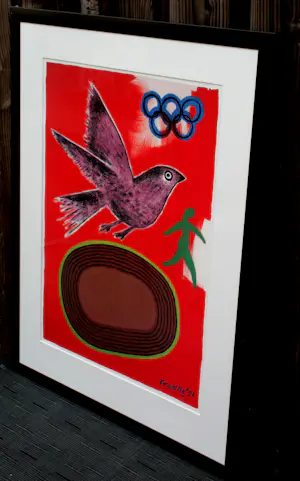 Corneille - Ingelijste litho: Pour les jeux olympics - 1993 (nette lijst) kopen? Bied vanaf 75!