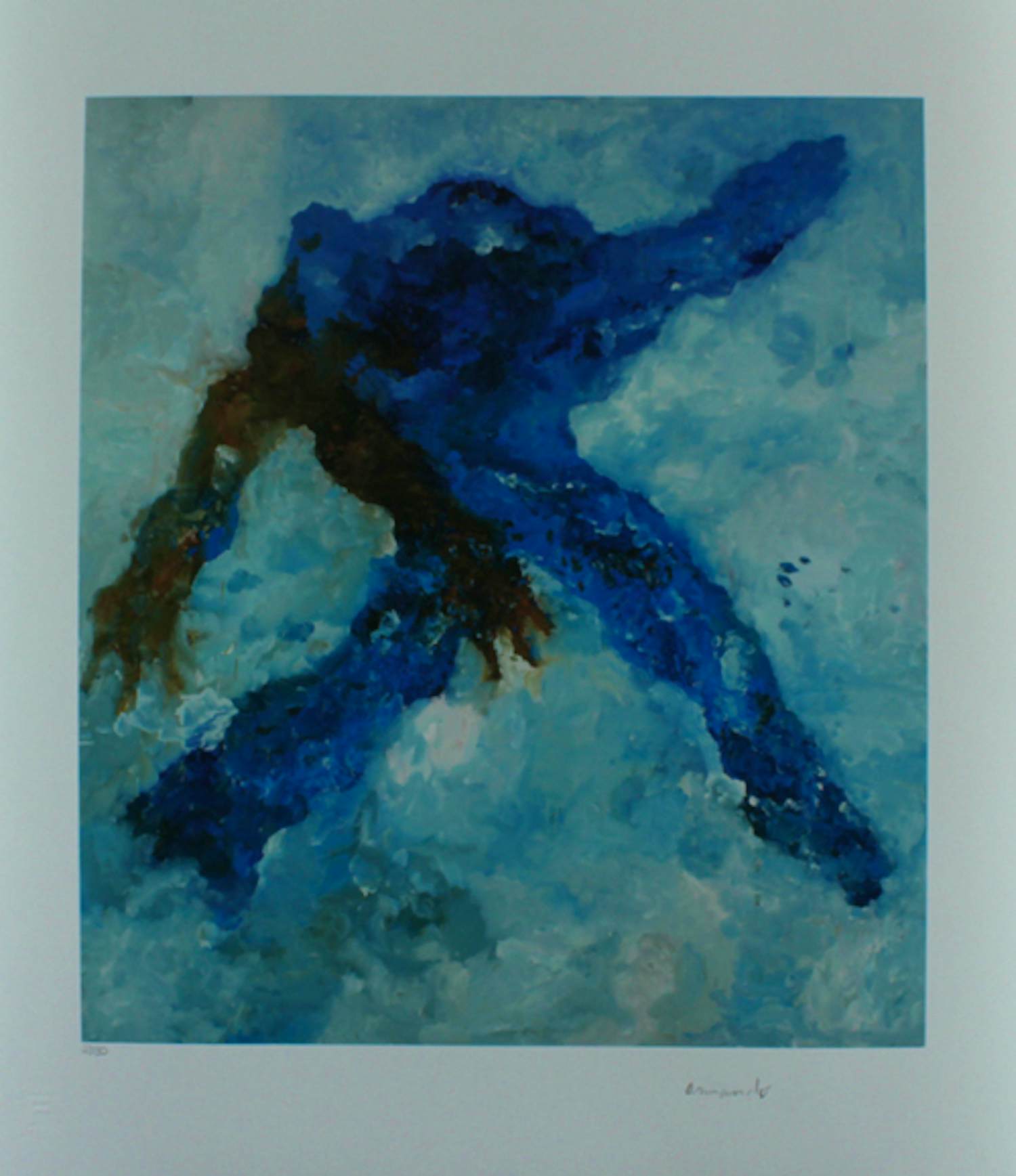 Buy Armando - Kleurengiclee GESTALT BLAU Handgesigneerd? Bid from 159!
