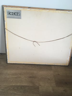 Metten Koornstra - Twee mannetjes met hoed in landschap, litho. kopen? Bied vanaf 50!