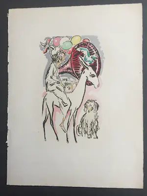 Kees van Dongen - Pochoir - De ezelrijdster kopen? Bied vanaf 300!