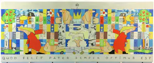 Jacob Herskind - Olieverf op doek, Quad Fecit Pater... (Zeer groot!) kopen? Bied vanaf 300!