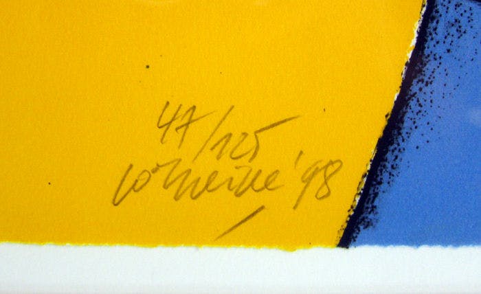 Corneille - L 'Oiseau Volant - Grote Litho 1998 - Ingelijst - 47/125 - gesigneerd kopen? Bied vanaf 175!