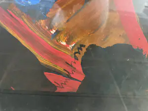 Bengt Lindstrom - gouache tête rouge tête bleue kopen? Bied vanaf 1200!