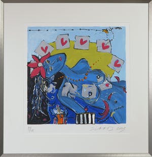 Miriam Slaats - Zeefdruk, Zonder titel - Ingelijst kopen? Bied vanaf 1!