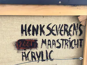 Henk Severens - Femme Jaune - Acryl op doek - 125x120 cm kopen? Bied vanaf 490!