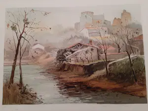 Allain Renoux - Litho, Titel, De bouwval. kopen? Bied vanaf 35!