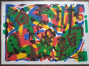 AcheterA.R. Penck - Zeer grote abstracte voorstelling? Enchérissez de 625!