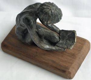 Astrid Veldhuyzen-Koppen - Bronzen leesbeeld / leesbeeldje , “Ontdekkingsreis“ - 2001 kopen? Bied vanaf 1!