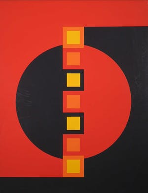 Niet of onleesbaar gesigneerd - Zeefdruk, Zonder titel kopen? Bied vanaf 1!