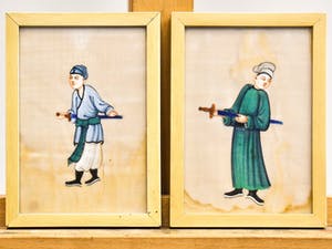 Niet of onleesbaar gesigneerd - Tweeluik: strijders kopen? Bied vanaf 1!