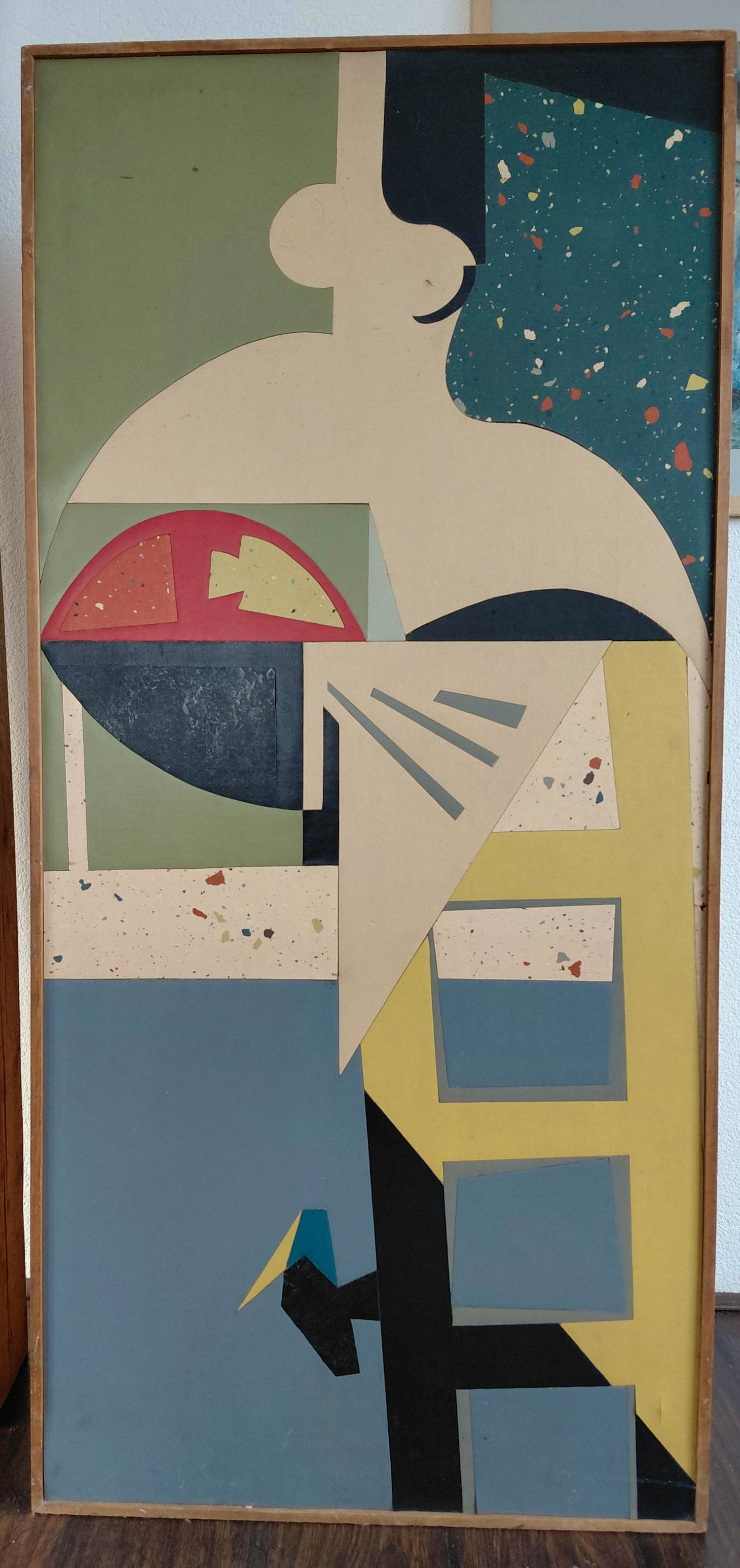 Simon Erb - linoleum intarsia ontwerp kopen? Bied vanaf 220!