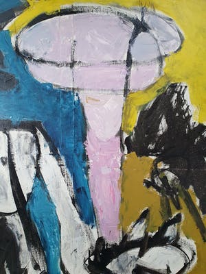 Martin van Wordragen - Olieverf op doek: 'Drinkende dieren' - Ingelijst (Zeer groot) kopen? Bied vanaf 390!